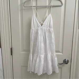 Zara white linen dress NWT
